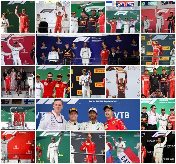 
Todos los podios de la F1 2018 | La categoría transitó un gran 2018 con la consagración de Lewis Hamilton tras 21 fechas. En esta nota, te acercamos todos los podios del año en fotos.
   