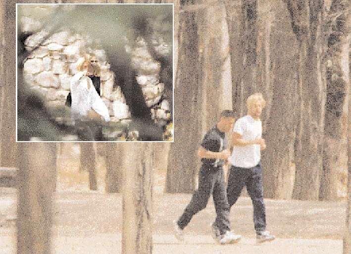 Brad y Gwyneth, en Chacras (arriba a la izquierda). | Archivo / Los Andes
