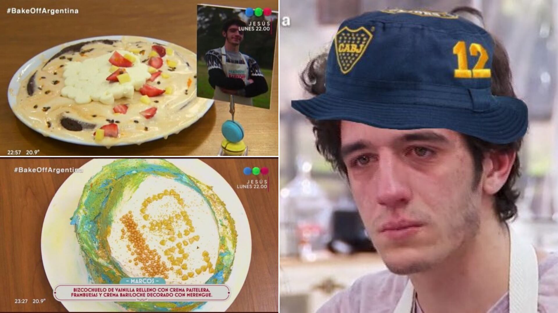 Marcos eliminado de “Bake off”: una tarta que el jurado no probó y su torta a lo “Boke”