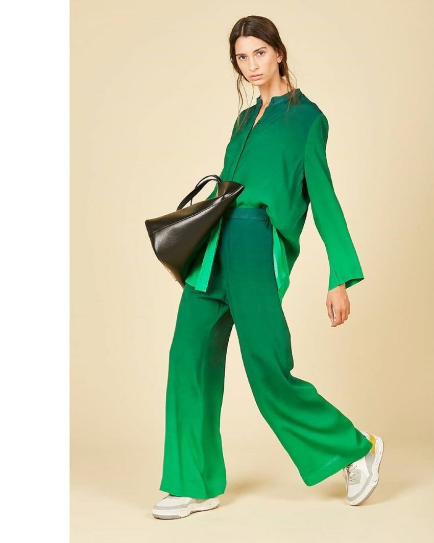 
Oversized. El verde combinado en diversos tonos
