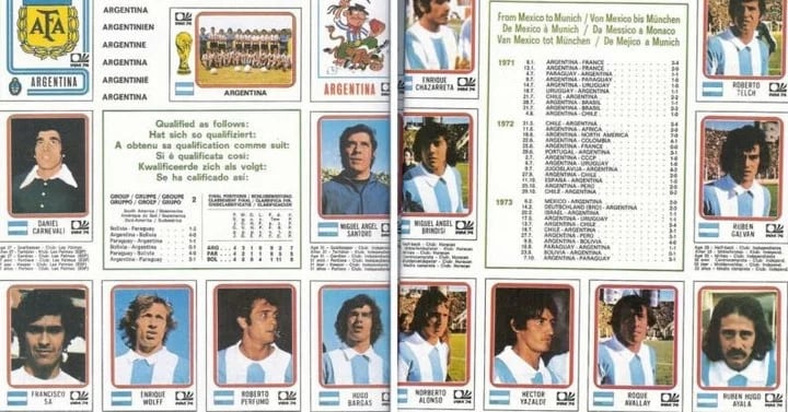 Álbum del Mundial del 74 / Gentileza: Diario con Vos