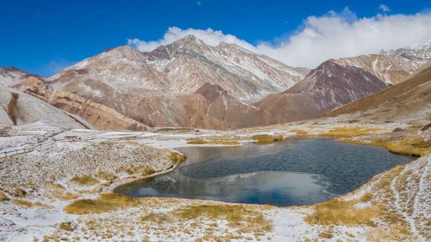 
    La primera nevada en la cordillera de Los Andes. - Ignacio Blanco / Los Andes
   