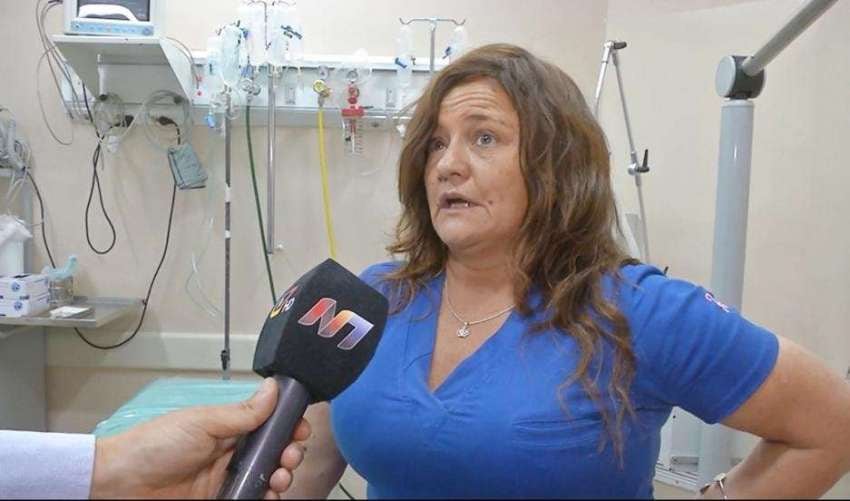 
    Viviana Palermo, la médica que atendió a la niña. / Captura TV
   