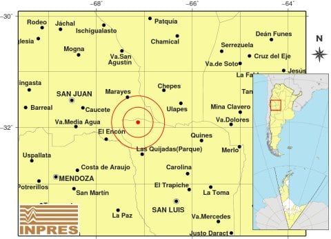 El sismo con epicentro en San Luis fue de 5.2 grados.