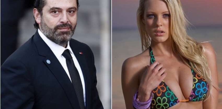 
El primer ministro libanés Saad Hariri está acusado de hacer millonarios regalos a Candice Van Der Merwe
