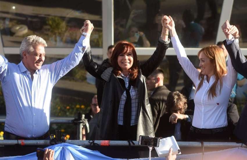 
CFK, junto a Fernández Sagasti y Giménez en Mendoza, en julio pasado. | Gustavo Rogé / Los Andes
   