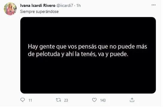 El mensaje de Ivana Icardi 