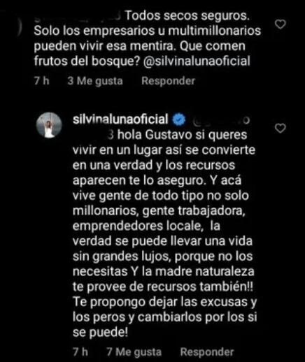 La defensa de Silvina Luna ante las críticas por su nueva vida.