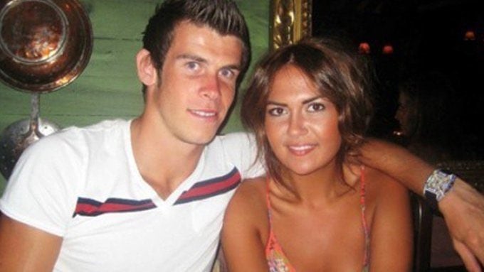 Gareth Bale y Emma Rhys-Jones