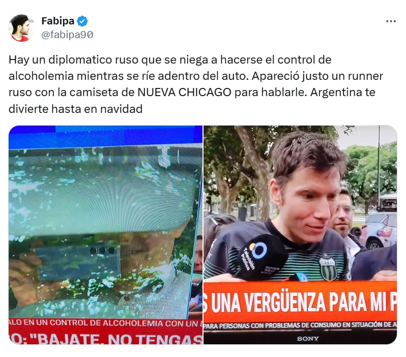 Se trata de un runner que apareció en Recoleta e intentó hacer reflexionar sus compatriotas - X