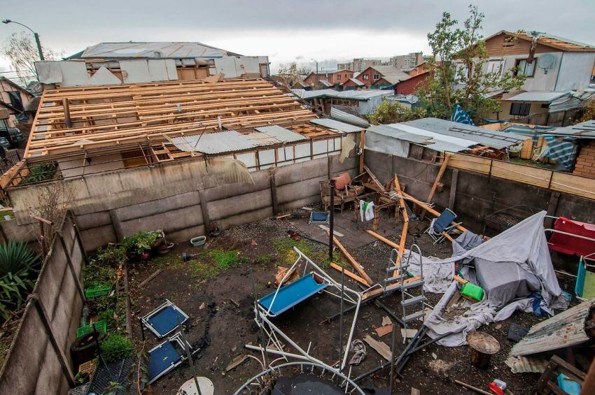 
Antes de la tromba marina, en Los Ángeles se desató un tornado. | AFP
   