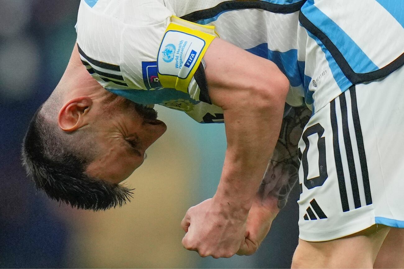 Messi y otra noche histórica con la camiseta de la selección argentina. Foto: AP