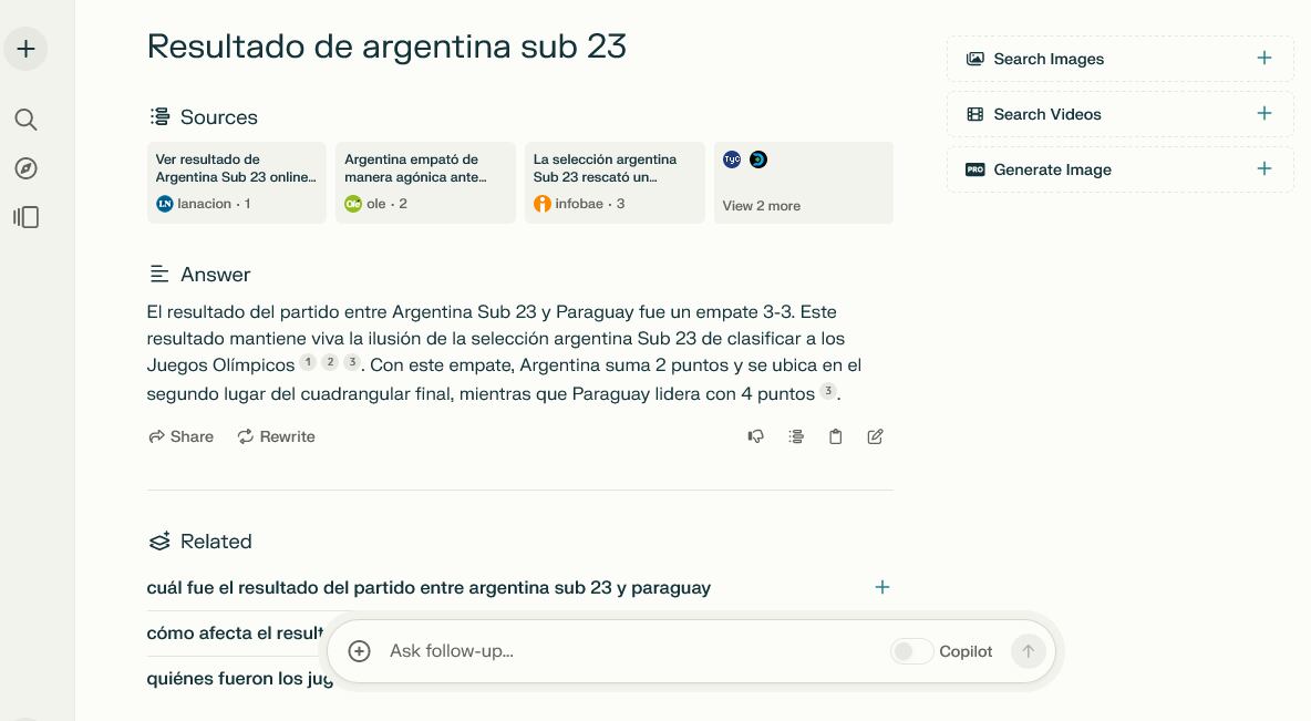 El buscador con IA que supone un desafío para Google y la industria de los medios.