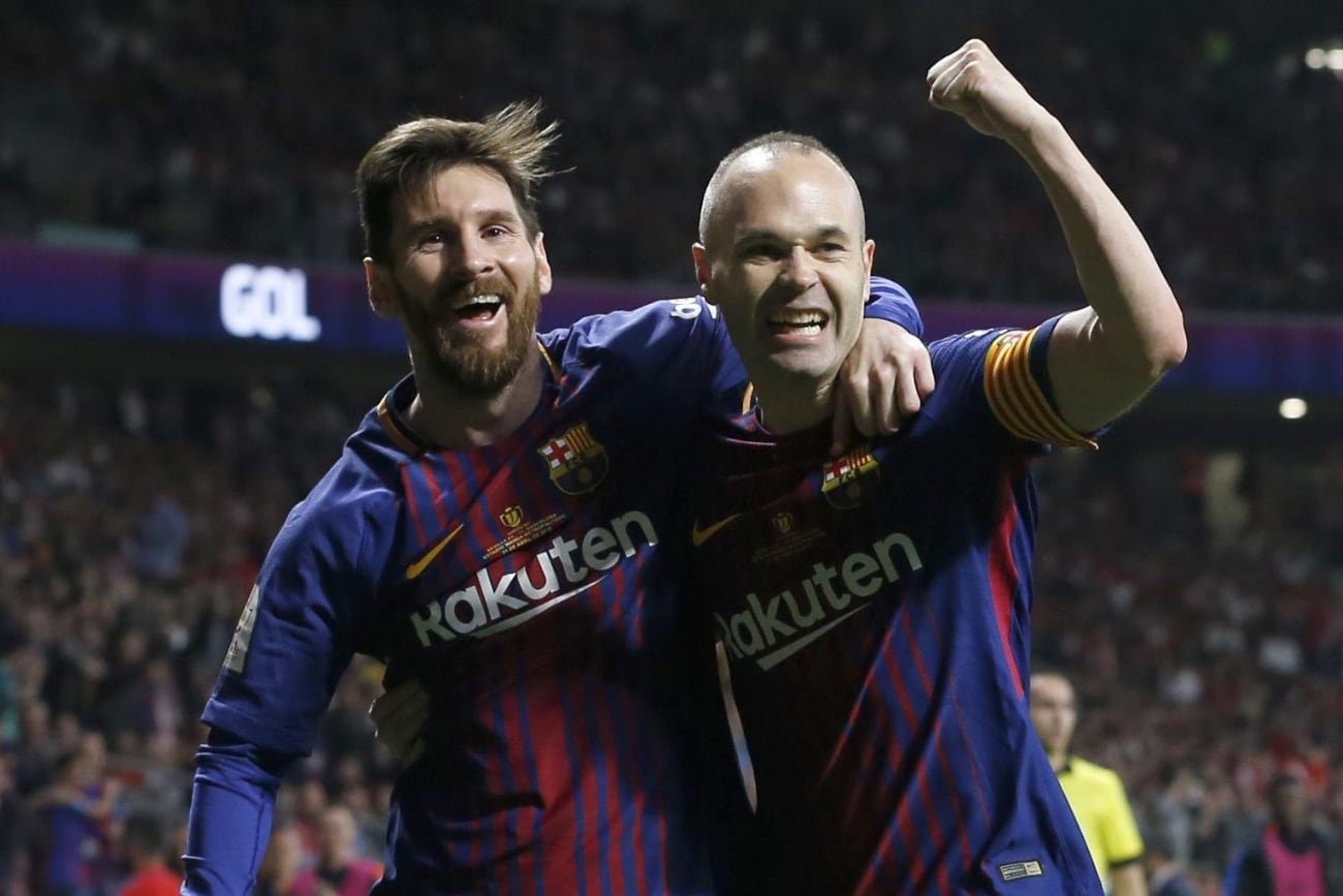 Lionel Messi y Andrés Iniesta