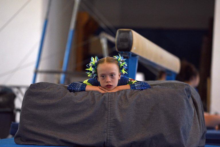 AFP PHOTO / Claudio Giovannini italia florencia  italia atletismo juegos mundiales para atletas con sindrome de down atletas con sindrome de down