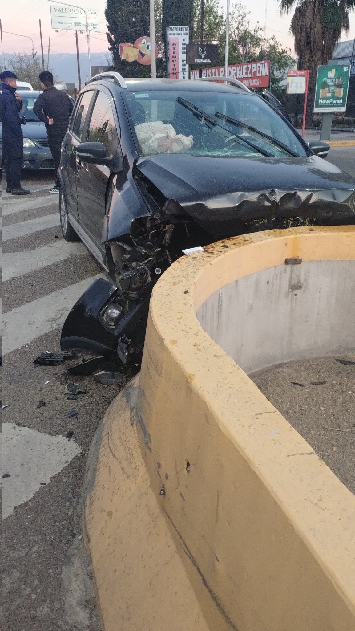 Accidente en carril Rodríguez Peña. - Gentileza / Matías Pascualetti