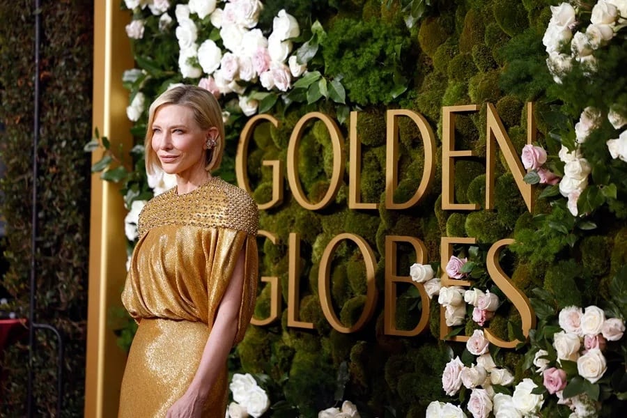 Cate Blanchett en la ceremonia de los Globos de Oro en el Hotel Beverly Hilton de Beverly Hills, California, EE.UU., el 5 de enero de 2025. EFE/EPA/Caroline Brehman