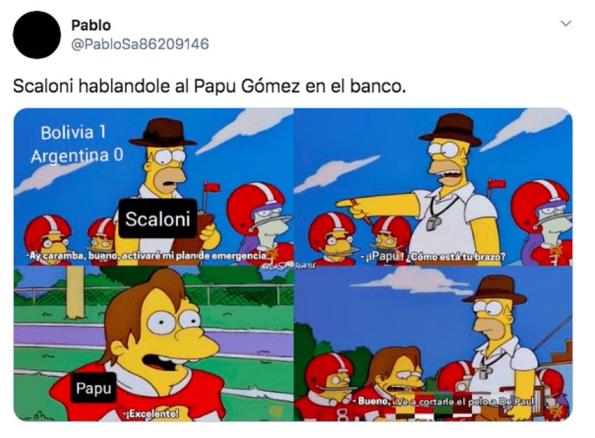 Memes tras la victoria frente a Bolivia en la altura: oxígeno, el pelado y "Papu" Gómez.