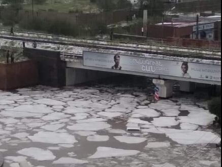 Todo quedó blanco.