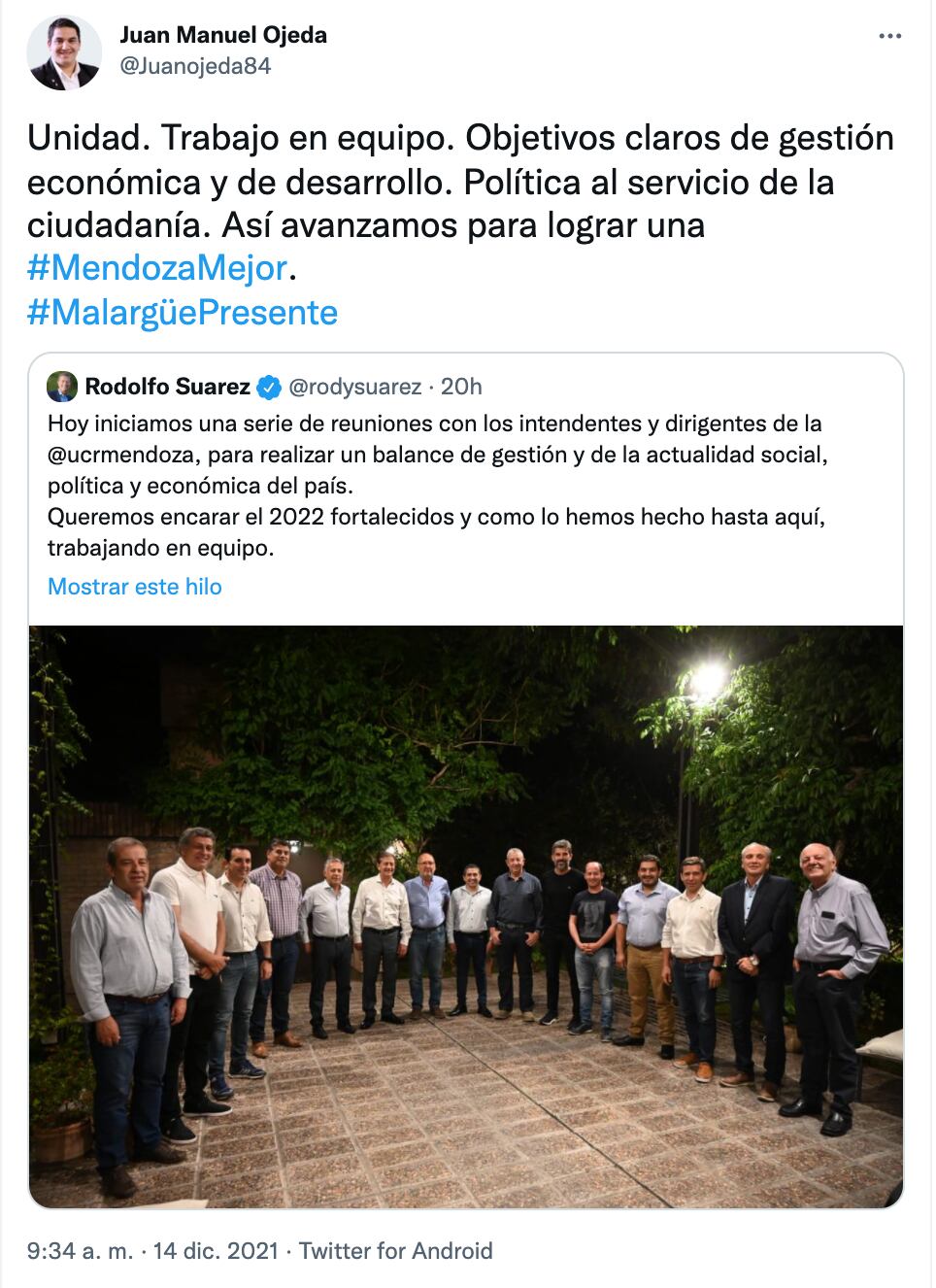 La foto de la reunión de referentes de la UCR generó polémica por un lado y halagos por otro.