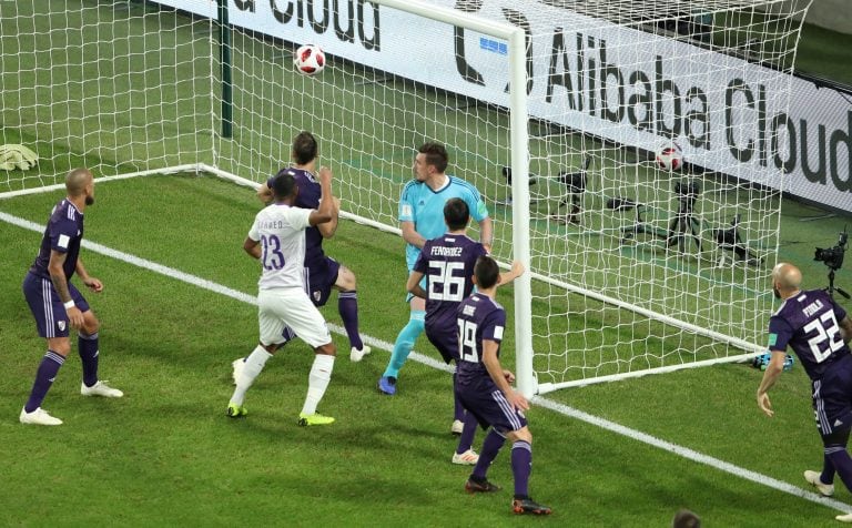 El blooper de Franco Armani en el primer gol del Al Ain ante River\u002E Foto: REUTERS\u002E