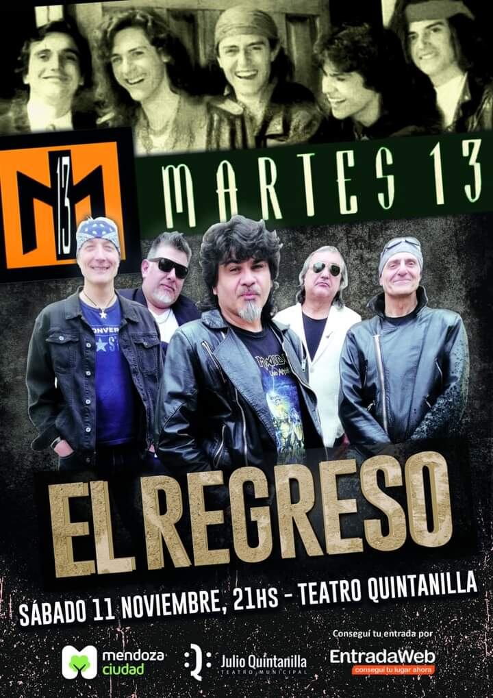 Después de 27 años, la banda se reúne en un concierto, en el teatro Quintanilla.