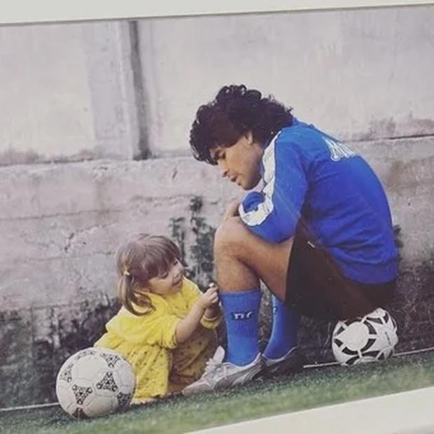 Dalma y Diego Maradona