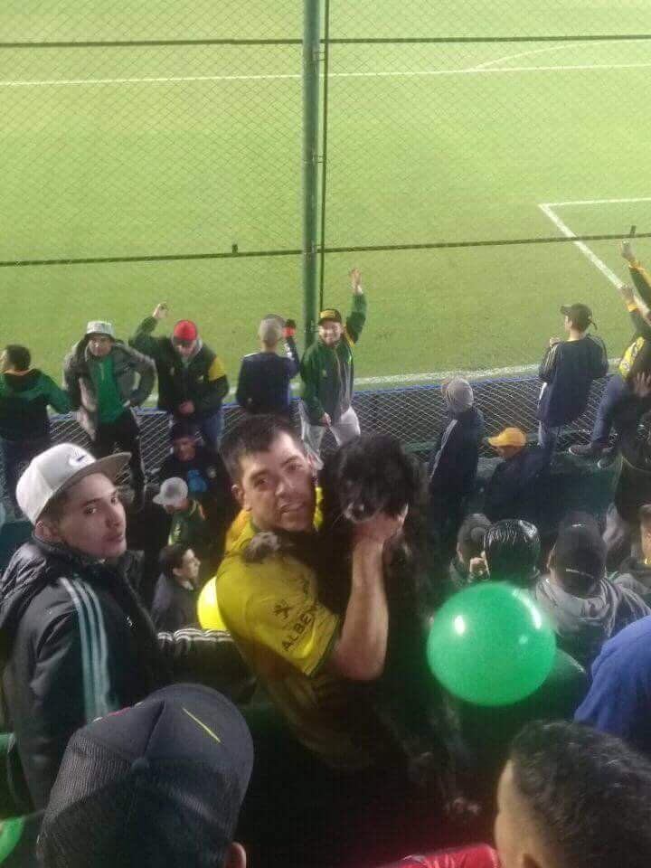 
    En la cancha de Defensa y Justicia.
   