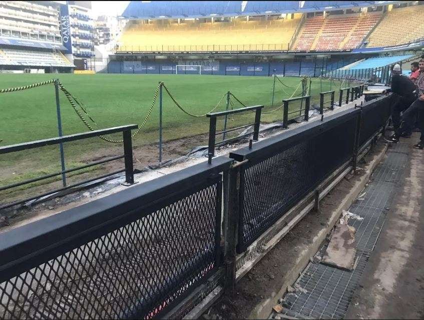 
    Así va quedando la Bombonera. (Prensa Boca)
   