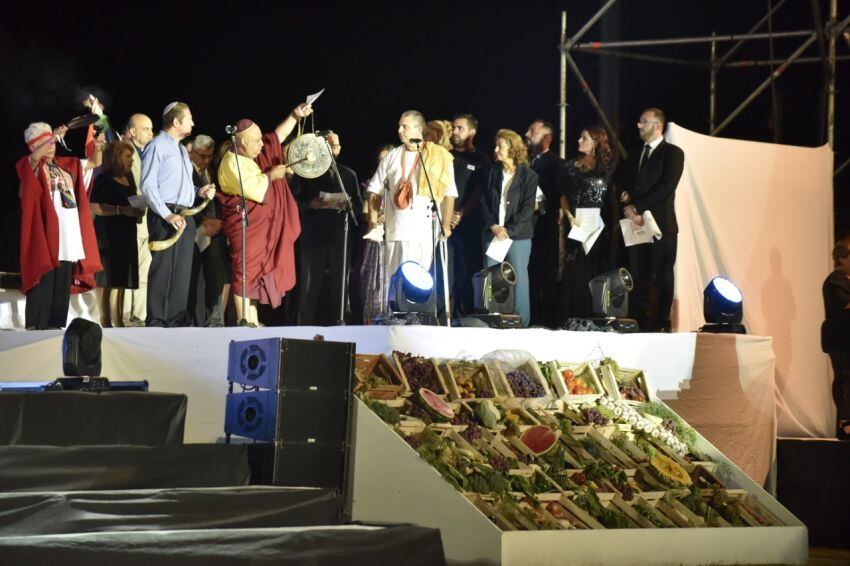 
Tributo. Una escena incluyó el ritual a la “Madre Tierra”. | Patricio Caneo / Los Andes
   