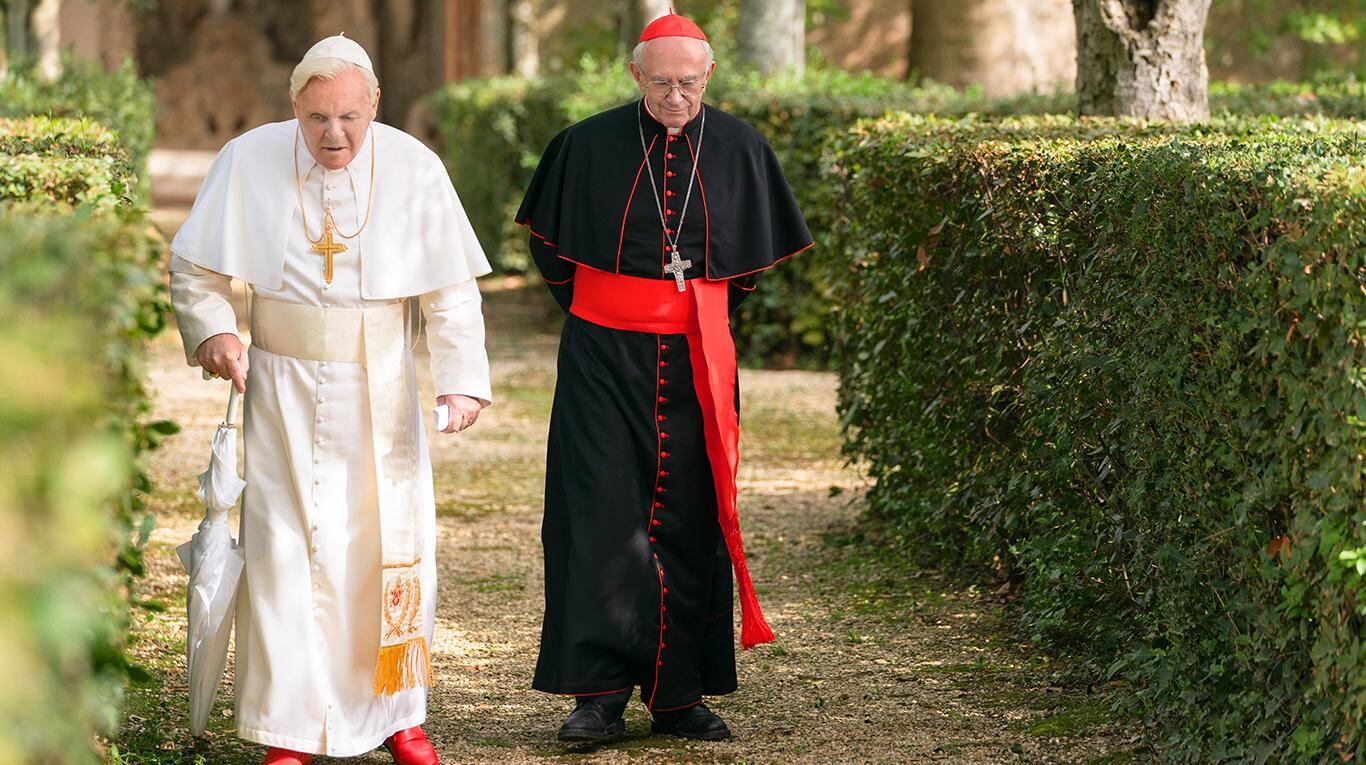 Caracterizado como Benedicto XVI. 