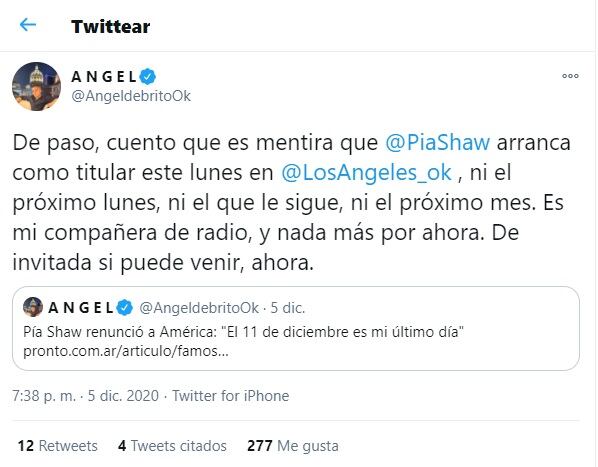 Ángel De Brito en redes