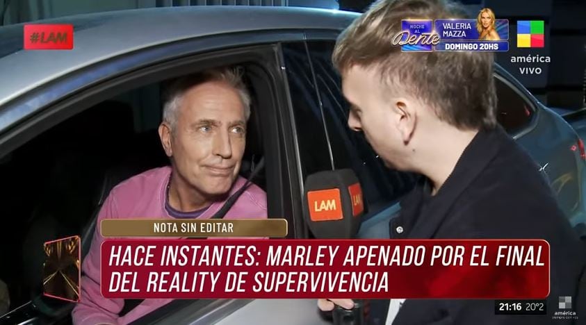 Marley se lamentó por el final del programa de Telefe.