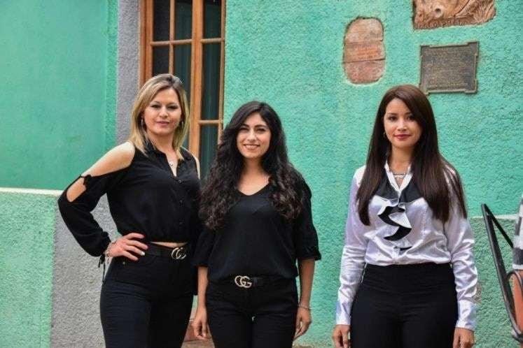 
    Las tres candidatas agredidas. Foto: Diario de Cuyo.
   