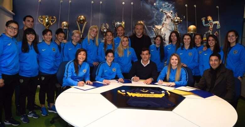 
    El plantel profesional femenino de Boca Juniors. / Gentileza.
   