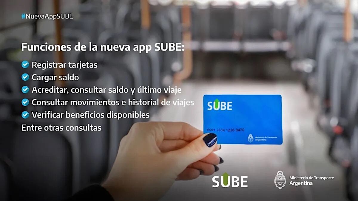 Lanzan una nueva app SUBE que permitirá pagar pasajes y realizar todos los trámites desde el celular.