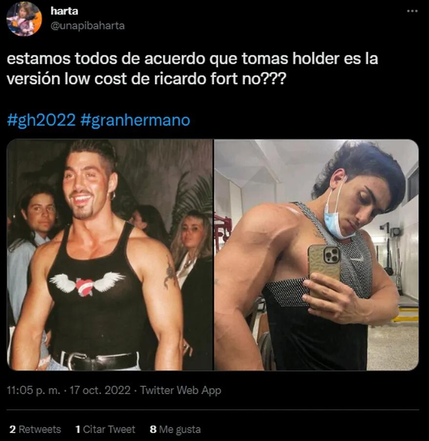 Tomás Holder fue furor en redes sociales por sus parecidos.