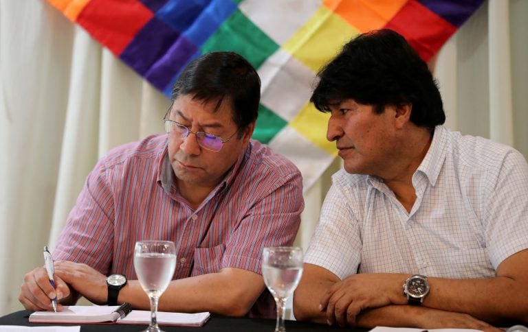 Evo Morales y Luis Arce (Foto archivo)