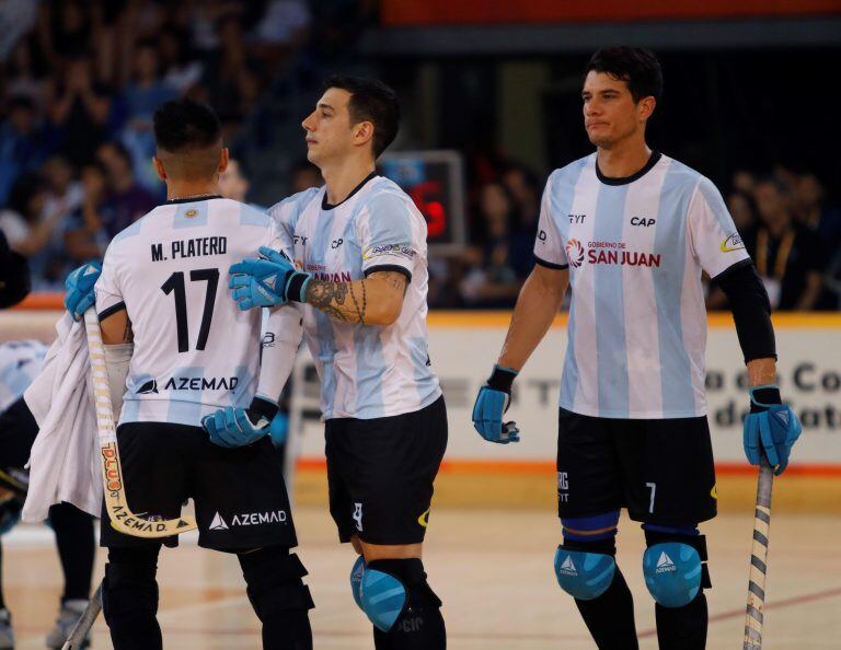 El hockey sobre patines, la actividad que brillará en San Juan. EFE / Toni Albir.