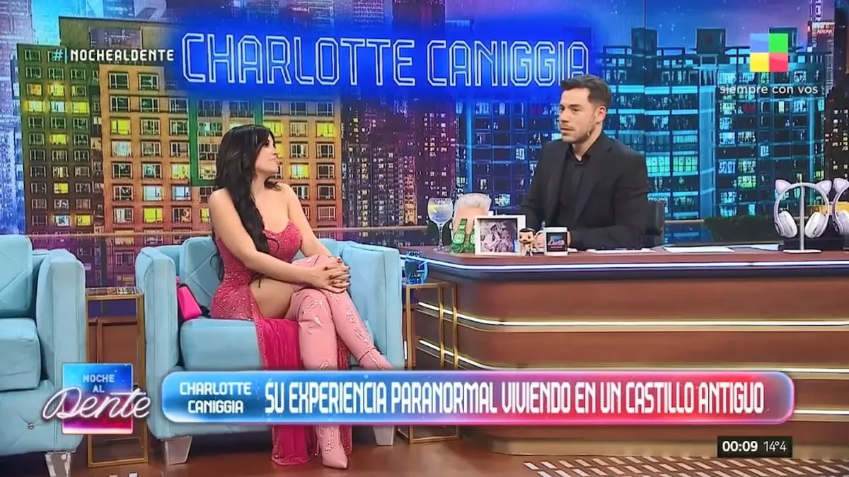 Charlotte Caniggia contó hechos paranormales en "Noche al Dente".