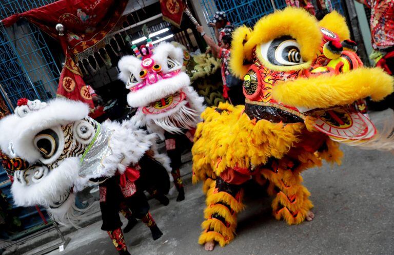 Preparativos de la celebración del Año Nuevo lunar chino\u002E