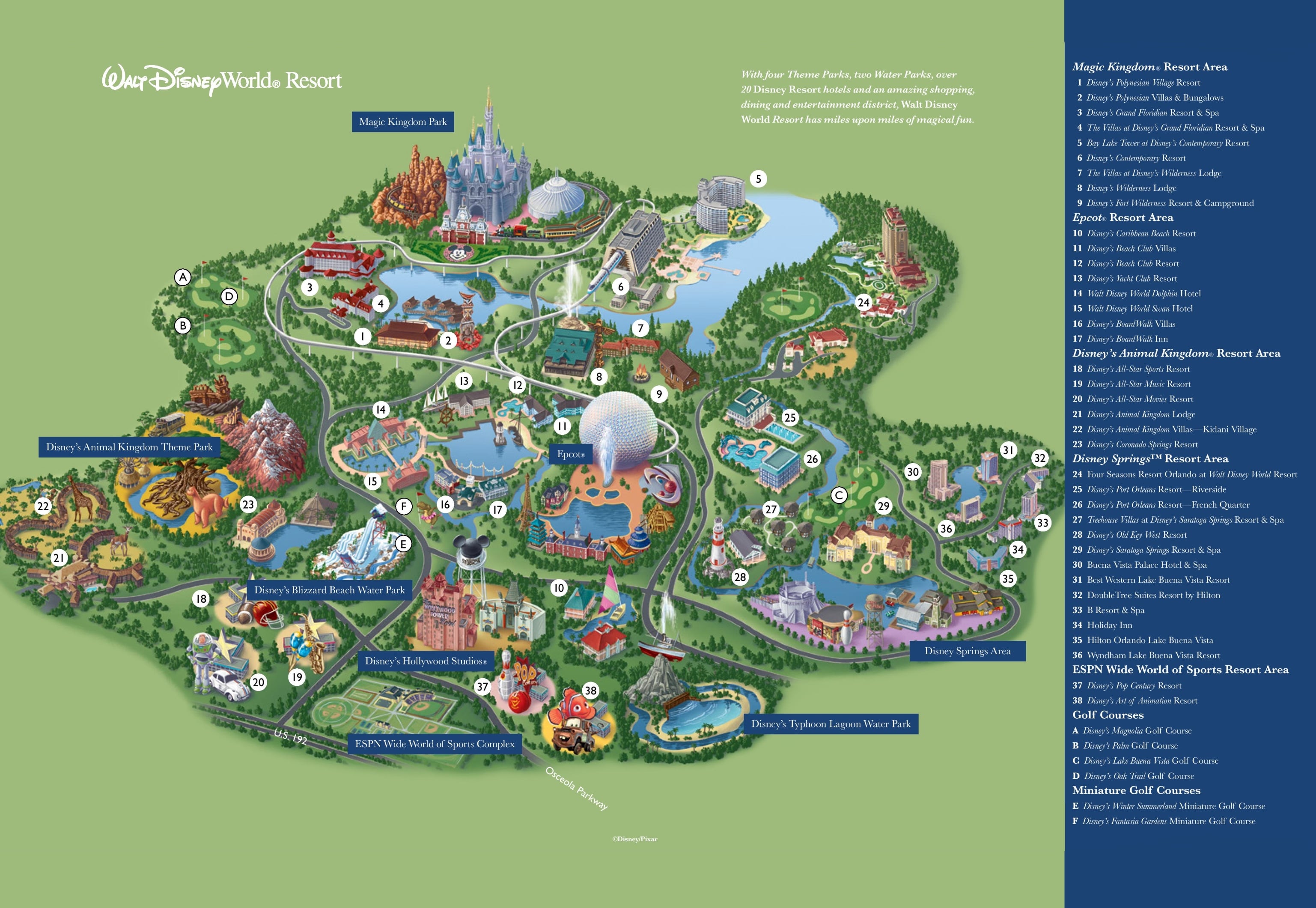 Secretos de Walt Disney World.