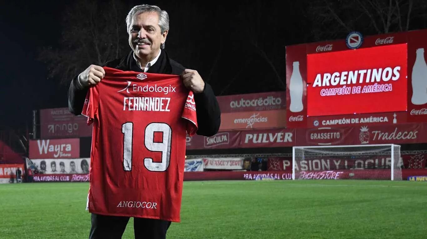 El picante Alberto Fernández es fanático de Argentinos Juniors.