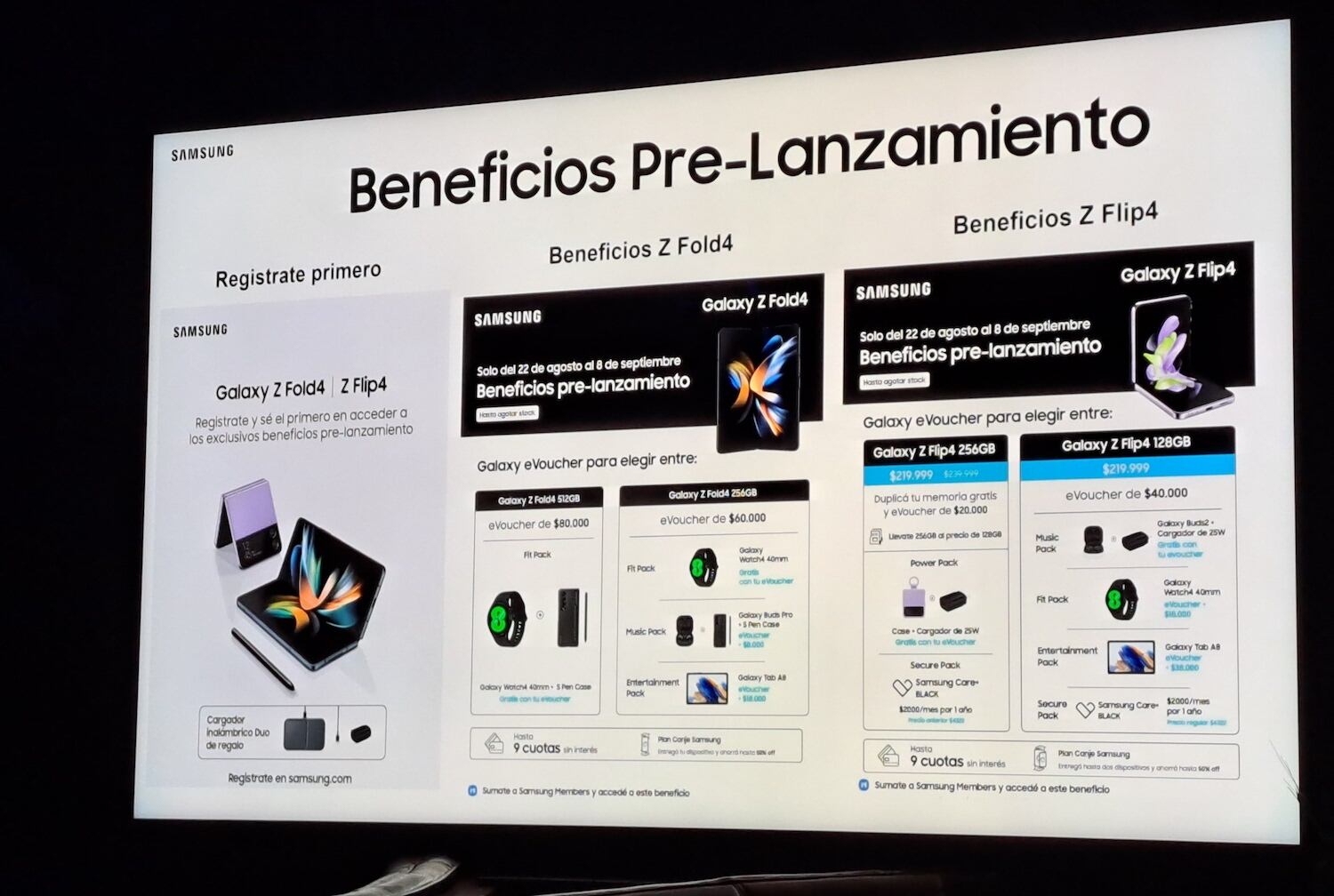 Samsung lanzó sus nuevos teléfonos plegables Galaxy Z Fold 4 y Z Flip 4