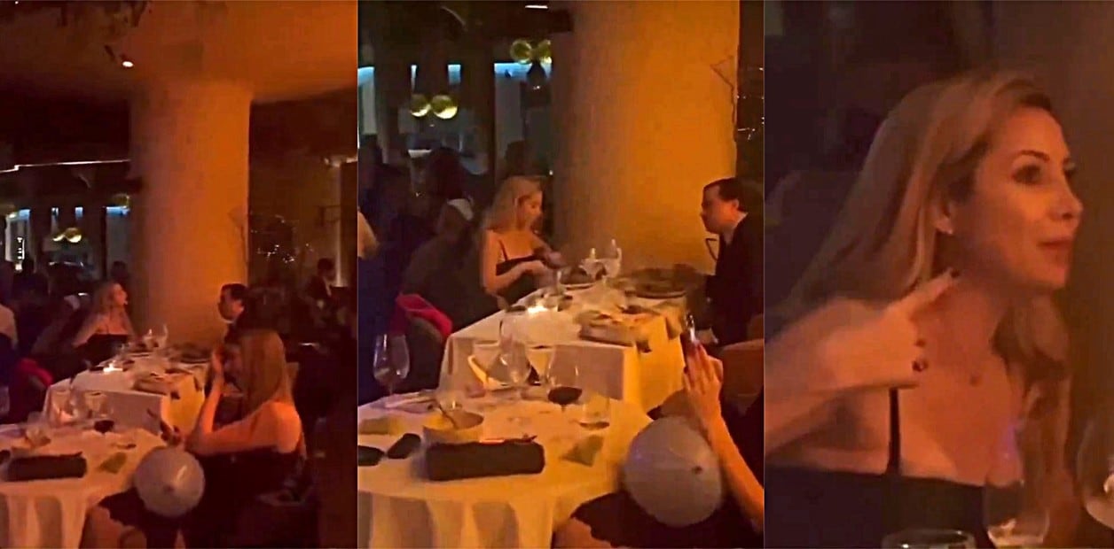 Hay polémica tras las fotos y el video de Fabiola Yañez cenando en un restaurante de lujo en Madrid.