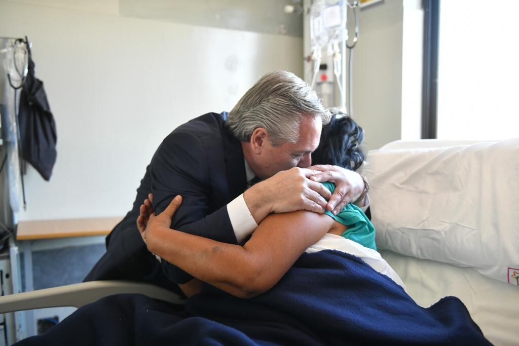 Alberto Fernández junto a Milagro Sala en Jujuy - Foto Presidencia