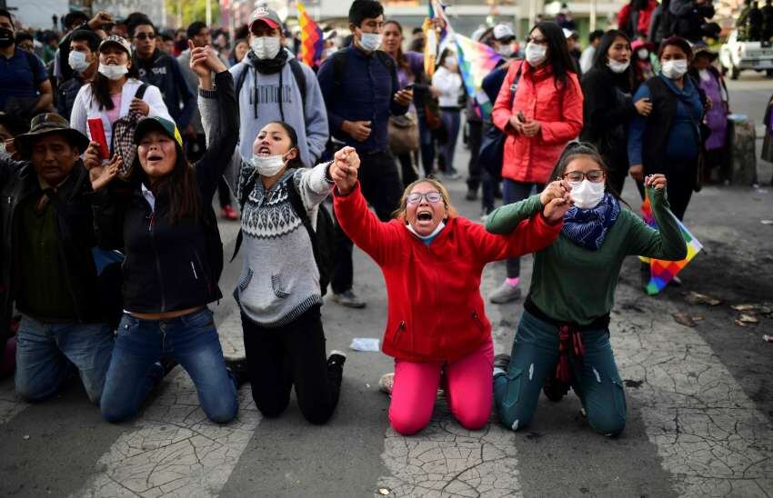 
Las protestas no han cesado en las calles de La Paz | AP
   