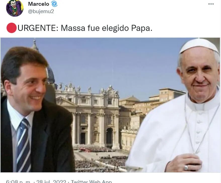 "Superministro". Ola de memes por Sergio Massa. (Twitter)