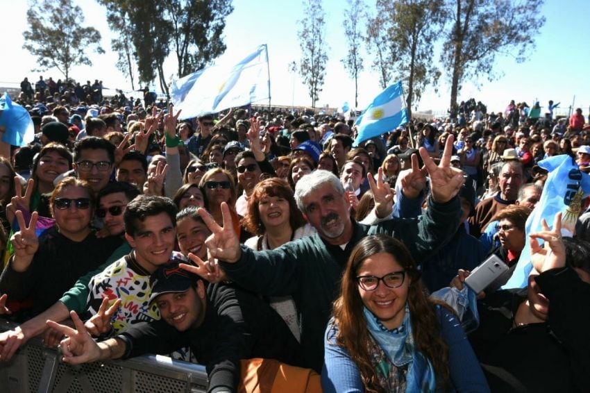 
"Vamos a volver", el cántico más repetido. | Gustavo Rogé / Los Andes
   