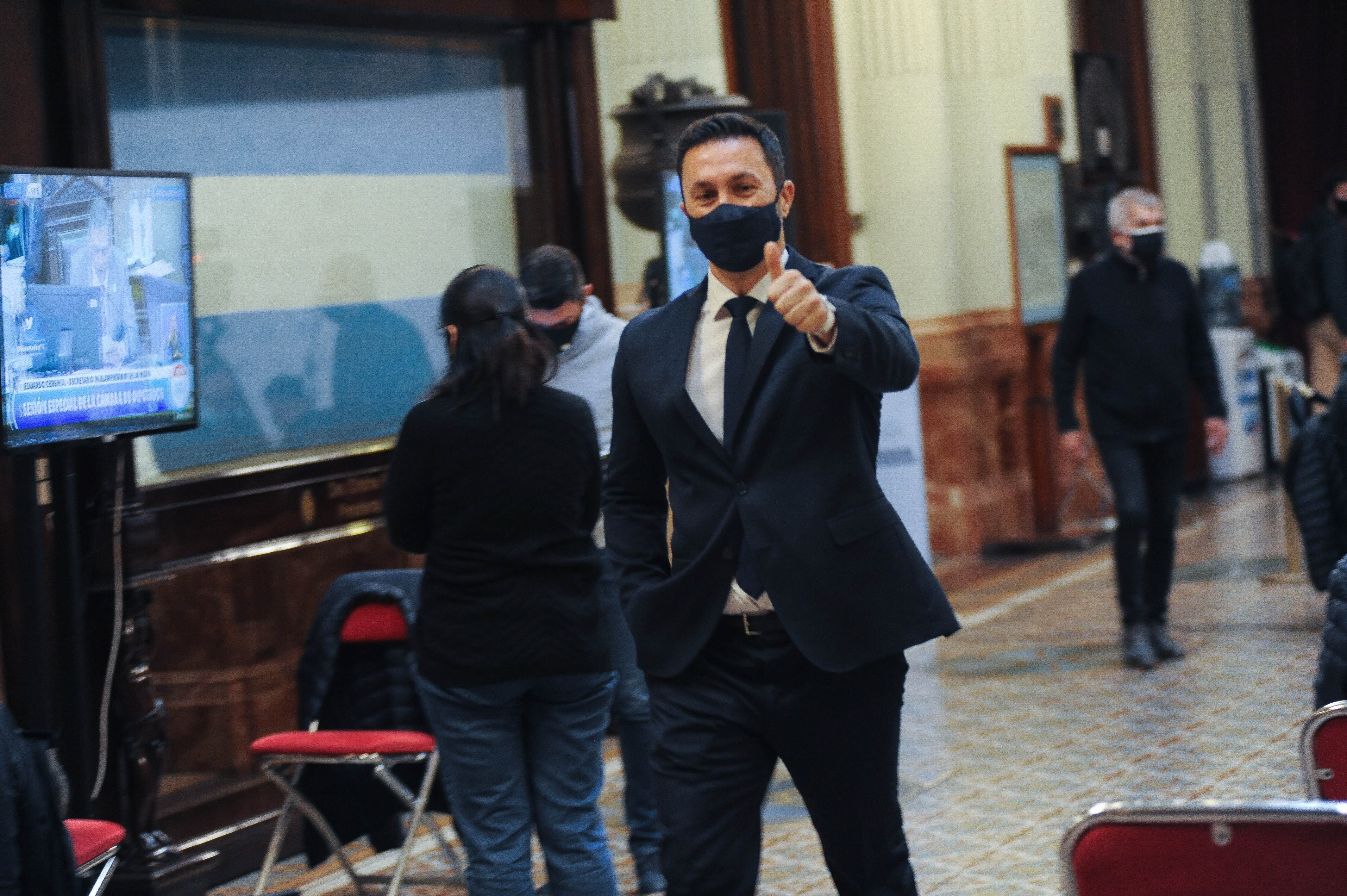 Luis Petri Diputados durante la sesión. Foto Federico Lopez Claro